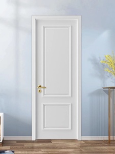 白色现代法式室内门隔音静音烤漆套装门重庆厂家卧室法式门实木门