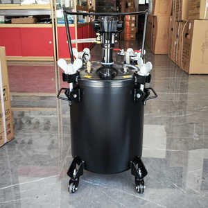 新品铸钢自动手动气动压力桶搅料桶10L-60L点胶机点胶压力罐储料