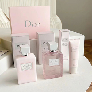 现货 Dior/迪奥 花漾甜心系列女士沐浴露身体乳护手霜礼盒装套盒