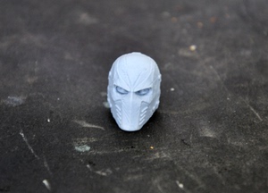 MEZCO 蚂蚁 ONE:12 Punisher 惩罚者 骷髅面具头雕 白模 6寸