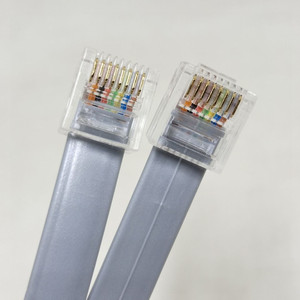 定制8芯直排扁平变频器485连接线无氧铜网线短体8P水晶头0.1~4米