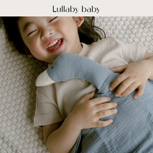 lullabybaby婴儿纯棉安抚巾宝宝安抚玩偶可入口啃咬新生儿睡觉