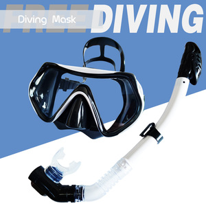新款成人潜水镜浮潜三宝套装硅胶半全干式呼吸管游泳眼镜面罩装备