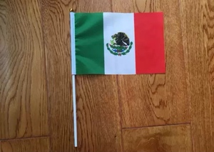 7号8号墨西哥国旗可开票墨西哥小国旗手摇旗手挥旗墨西哥小旗子