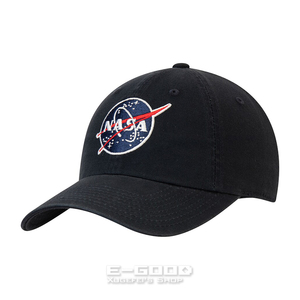 AMERICAN NEEDLE美国宇航局NASA黑色可调节男女纯棉弯檐棒球帽子