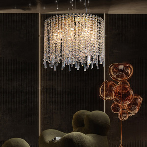 客厅灯轻奢吊灯现代简约埃及K9水晶卧室灯具餐厅大气设计创意吊灯