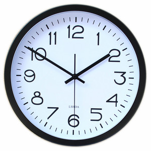 力时达简约北欧时尚现代静音挂钟表创意金属卧室墙钟个性挂表时钟