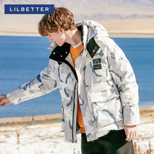 Lilbetter羽绒服男潮2021新款冬装外套潮牌短款男生