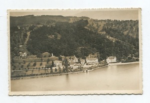 德国 空白 黑白 老明信片 远望 seeburg塞堡 美景 年代非常久远