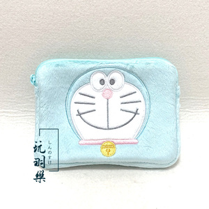 日本正版 SK JAPAN 哆啦A梦 叮当猫 大头 绒面纸巾包 收纳包