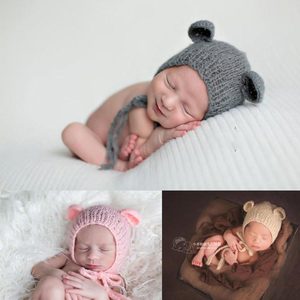 新生儿摄影拍摄道具帽子婴儿满月拍照服装宝宝艺术照儿童影楼照相