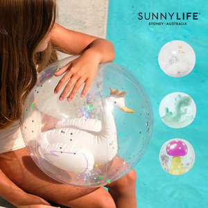 澳洲sunnylife泳池沙滩儿童成人戏水球玩水玩具沙滩球充气ins网红