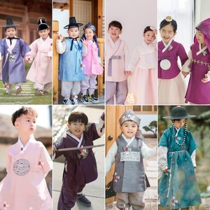 儿童韩服朝鲜舞蹈服装延吉韩国宫廷传统男童女童旅拍舞蹈演出服