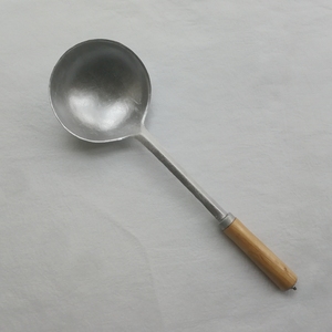 老式铸铝勺子长柄铝勺汤勺蛋饺勺装粥勺防烫把商用大汤勺家用勺子