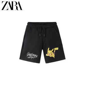 ZARA 春夏新款 童装男童 皮卡丘休闲短裤 3854680 800