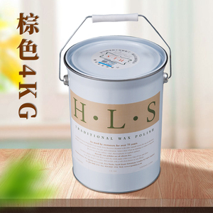 典品公司HLS哈里斯 红木家具保养蜡 红酸枝紫檀抛光护理棕色4公斤