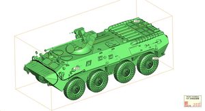 苏联BTR-80A装甲输送车三维模型(obj fbx gltf blend)