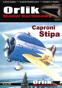 [Orlik 098] Caproni Stipa 意大利思提帕-卡普罗尼测试飞机纸模