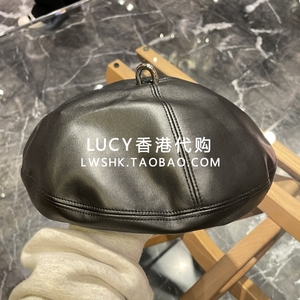 LUCY香港代购 ca4la 24春夏 时尚黑色贝蕾帽