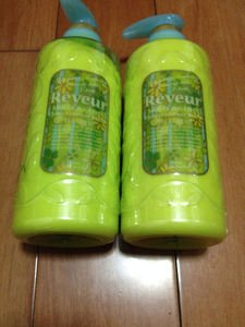 现货日本 cosme大赏Reveur无硅洗发水/护发素 瓶装500ML
