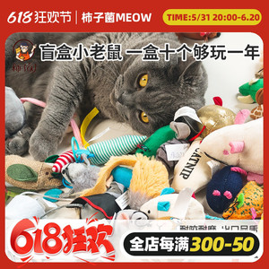 【柿子菌】出口品质小老鼠猫咪玩具小猫自嗨神器逗猫玩具盲盒