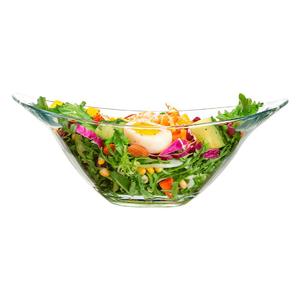 【自营】蔬菜沙拉碗玻璃碗拌菜水果盘果盘透明大号家用高颜值复古