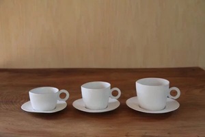 在库 日本代购 安藤雅信 纯手工制作 陶器 咖啡杯 卡布奇诺杯