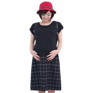 【自营】日本犬印月子服家居服连衣裙孕妇裙子专柜母婴腰带短袖