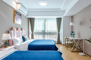 雅汇汉莎国际公寓（珠海横琴口岸店）名仕轻奢双床房