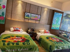 海阳碧桂园十里金滩酒店180度海景超级飞侠恐龙主题亲子双床房
