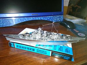#全金属模型#俾斯麦和密苏里战列舰模型拼酷新品，辉洪巨制，尺