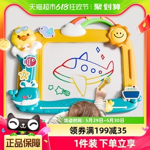 儿童家用画板婴幼儿磁性写字板涂鸦绘画玩具可擦无尘宝宝六一礼物