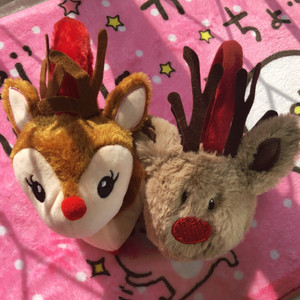 节日礼物可调节亲子卡通儿童成人耳暖圣诞麋驯鹿耳暖耳套罩女包邮