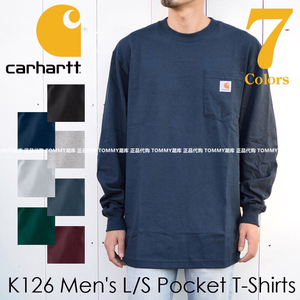 现货 Carhartt k126 卡哈特主线工装纯色圆领长袖T恤情侣打底衫潮