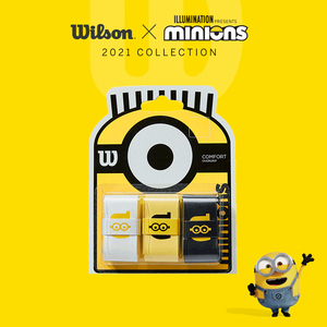 wilson威尔胜小黄人联名款吸汗带网球拍minions手胶粘性防滑胶