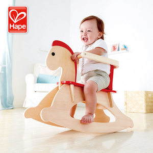 Hape儿童摇摇船木马宝宝木制玩具安全环保1-3岁男孩女孩玩具