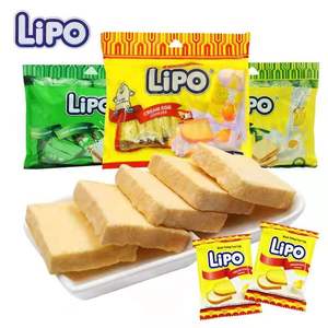 越南特产 【lipo面包干 300g】早餐饼干小包装零食面包片两袋包邮