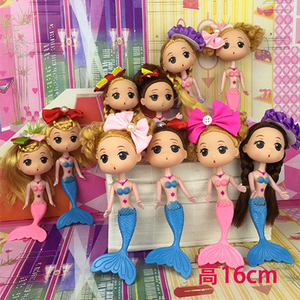 多款多关节人鱼公主娃娃蛋糕烘焙模具模型儿童装饰摆件玩具