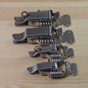 双弹簧搭扣工业304不锈钢锁扣工具箱卡扣锁木箱子卡扣锁外卖箱扣
