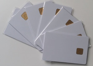 喷墨打印机专用直印卡双面打印涂层白卡4428芯片智能卡接触式IC卡
