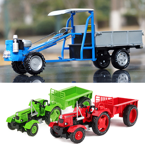 凯迪威模型合金手扶拖拉机玩具带拖斗  拖拉机农场男孩玩具礼物