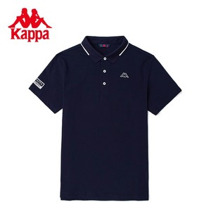 Kappa卡帕短袖背靠背POLO衫男款休闲立领半袖运动T恤K0C32PD01