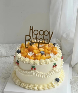 新鲜芒果蓝莓鲜奶水果蛋糕送男朋友同事生日蛋糕上海同城速递