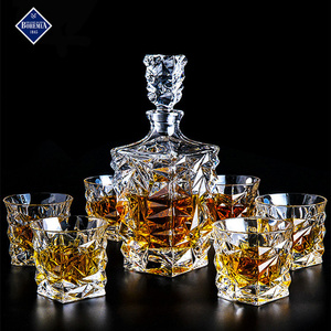 捷克BOHEMIA进口水晶玻璃威士忌杯洋酒杯创意啤酒杯酒瓶酒具