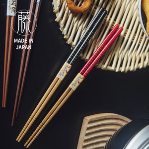 日本制 进口超长油炸筷子 天妇罗筷 火锅筷捞面筷家用天然竹木