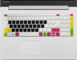 联想Ideapad 320c-15IKB键盘膜笔记本渐变彩色保护卡通超薄贴纸套