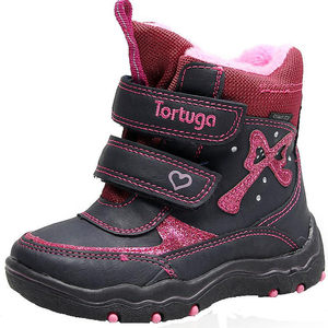 外贸原单女童雪地靴女童靴子防水防滑冬季棉靴防水靴
