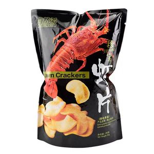 自然派珍宝虾片80g大包装鲜虾片小龙虾网红虾片即食休闲小吃零食