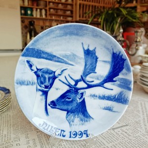 刘小姐的鑫鑫西洋中古艺术德国名瓷海德堡1997年动物保护年度瓷盘