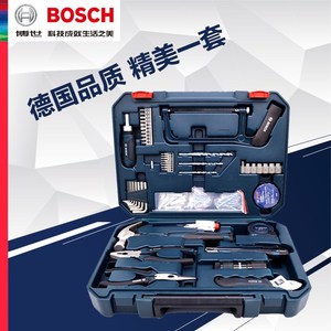 博世BOSCH家用多功能五金工具箱套装12件/66件/108件钢丝钳螺丝刀